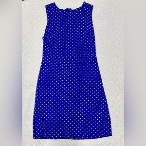 Old Navy Royal Blue Dress with White Dots